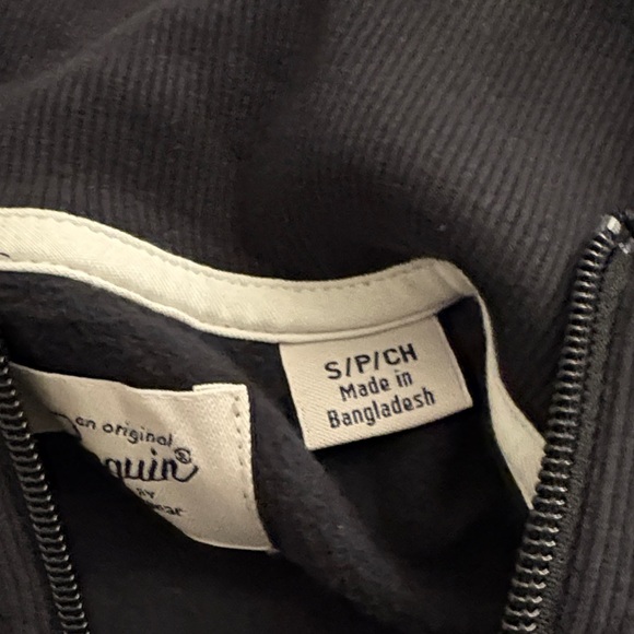 Original Penguin Men's Zip-Up Sweater in Black, White, and Gray - Picture 5 of 6